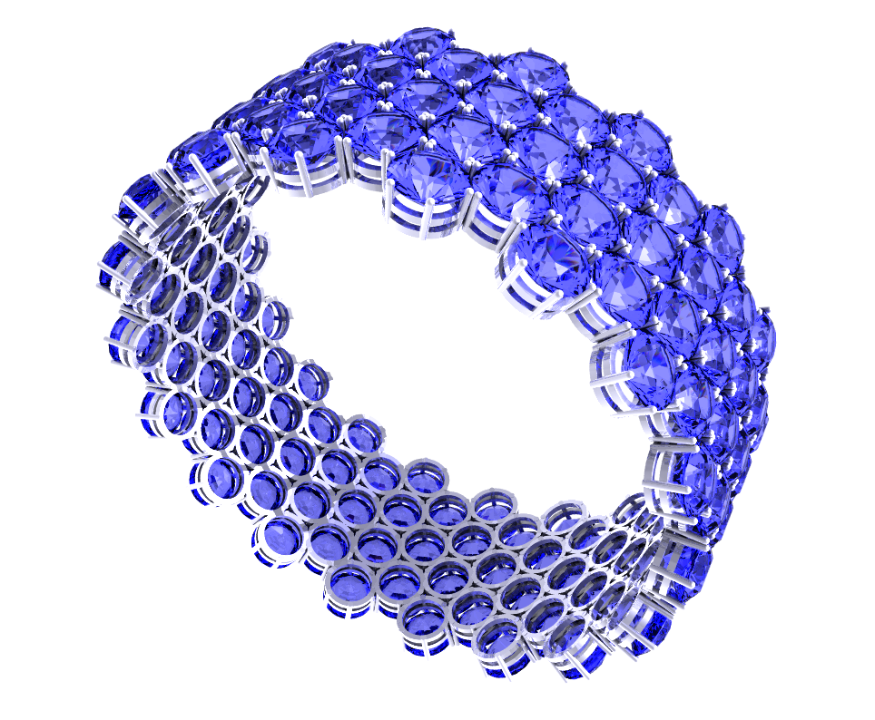 Sapphires platinum band.